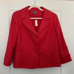 Ann Taylor hot pink suit jacket size 14
